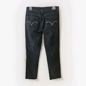 Levi's 511 Women's Slim Fit Skinny Faded Black Jeans Reg Size 10 Black Label
